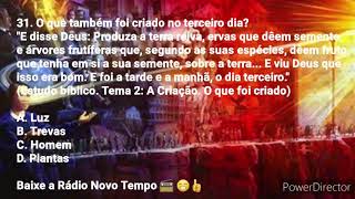 32. Estudo bíblico. Tema 2. A Criação. Ouvindo a Voz de Deus