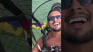 O dia que andei de paramotor#aventura #paramotor #fortaleza #vlog #turismo #radical #shorts