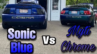 Checking Out a Sonic Blue and Mystichrome Side by Side!