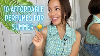 10 Affordable Perfumes I love for Summer 🫶 #summerperfumes #affordableperfume