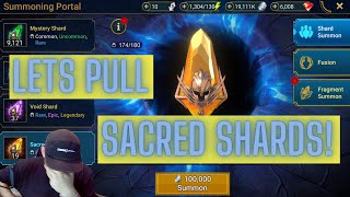 LETS PULL SOME SACREDS! | Strategos Islin | Fragment Summon | Summon Rush | Raid: Shadow Legends