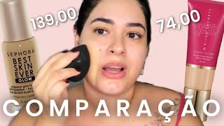 RESENHA BASE BEST SKIN EVER GLOW e comparação com a base Hidra Glow | sephora | Niina Secrets