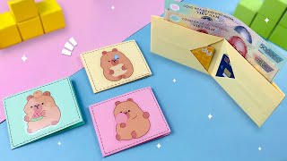 Cách Gấp Ví Đựng Tiền Bằng Giấy A4 Đơn Giản Chỉ 4 Phút / DIY Origami Wallet / Sam Art & Craft