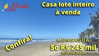 🚫 [VENDIDA] Casa à venda em Mongaguá lote inteiro.