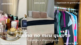 FAXINA COMPLETA NO MEU QUARTO| LIMPEZA E ORGANIZAÇÃO 🎀🪞🌷