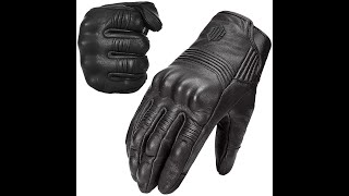 ILM Goatskin Leather Motorcycle Gloves unperforated