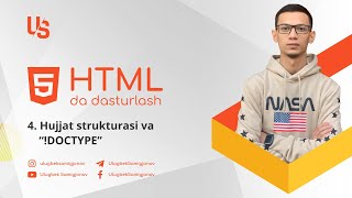 HTMLda dasturlash | 4. Hujjat strukturasi va "!DOCTYPE"