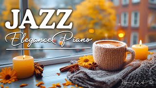 Positive September Piano Jazz Cafe Music ☕ Elegance Bossa Nova Jazz for Focus and Relaxation