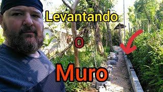 (COMEÇARMOS A SUBIR O MURO )CHACARA DO ZERO EP 39 PROJETO MINI CHACARA