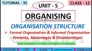 [35] Formal and Informal Organisation {Ch.-5} |CBSE|