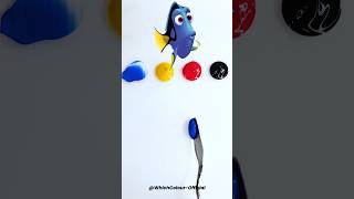 Which Colour do Dory Logo Give? #colormixing #asmr #guessthecolor #satisfying #colorcrush