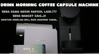 Mesin Espresso Kapsul Drink Morning Coffee Capsule Machine.Mesin Kapsul tapi bisa PRESSURE PROFILING