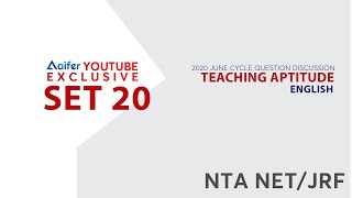 Previous Year Questions | UGC NTA NET June 2020 Examination | Teaching Aptitude | HIBA ASHRAF|SET 20