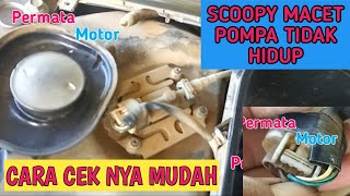 cara mengatasi fuel pump scoopy tidak mendengung