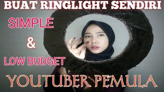 CARA MEMBUAT RINGLIGHT SENDIRI SIMPLE LOW BUDGET | DIY Led Strip Ringlight ( YOUTUBER PEMULA )