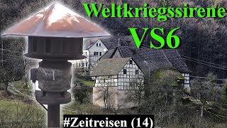 Uralte Sirene VS6: "Fliegeralarm" / "Luftalarm" | Sirenenprobe Weltkriegssirene | #Zeitreisen [14]