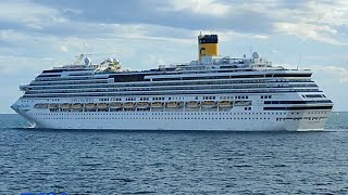 NAVE DA CROCIERA COSTA PACIFICA IN PARTENZA DAL PORTO DI TARANTO!