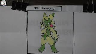 how to Draw FLORAGATO POKEMON #907 | Generation 9