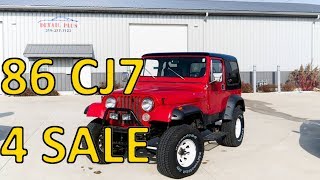 (SOLD) 86 Jeep CJ7 for sale Cedar Rapids / Marion Iowa