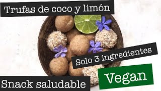 TRUFAS DE COCO Y LIMÓN || VAL BEING VEGAN