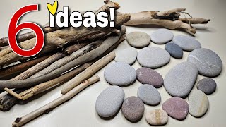 6 Great Ideas with What Nature Gives Us! Tree Branches And Pebbles ♻️🥰