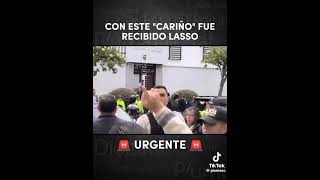 GUILLERMO LASSO ABUCHEADO EN QUITO piden que se vaya