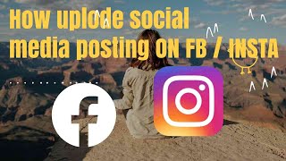 How To Post Facebook And Instagram At The Same Time english