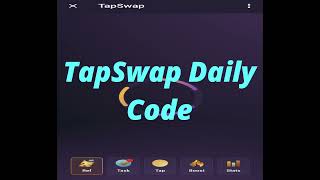 TapSwap - 6 || Daily Booster Code #cryptobot #daily #tapswap #tapswapmining