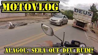 [MOTOVLOG]DESTRUIÇÃO DA CHUVA+TRANSITO E CORREDOR FRENETICO!