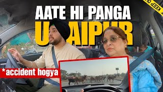 UDAIPUR POOCHTE HI PANGA HOGYA ACCIDENT HOTE HOTE BACHA | Kanyakumari to kashmir EP-5