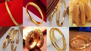 Latest Gold bangles design 2023 with weight |Daily wear gold bangles Collection 2023 |Atifa'S World