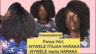 KUJAZA na kukuza NYWELE ASILI HARAKA