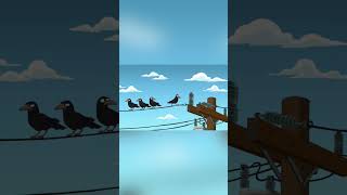 Watch this funny crow cartoon! #crows #corvids #funny #raven #shortsviral