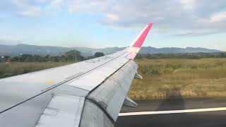 Llegando a Tarapoto en vuelo.