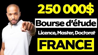 Bourse d'étude supérieure en France, Pour étudiant étranger, Financé totalement par l'état Français