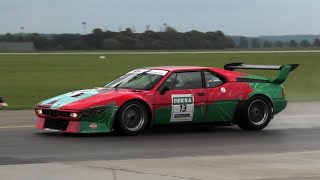 BMW M1 Pro Car | Start up + Revs + Shooting Flames + Racing on Track | Oberpfaffenhofen