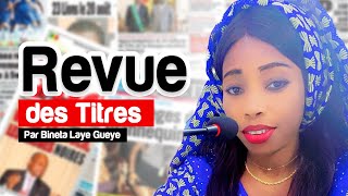 REVUE DES TITRES du 17 Octobre 2024 Par Bineta Laye Gueye - Les unes des journaux