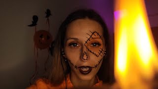 АСМР НА ХЭЛЛОУИН 🕷🕸🎃 Я - твоя темная сторона 🖤 100% МУРАШКИ 🔮 Шепот, шуршание, треск, огонь