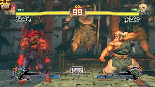 ULTRA STREET FIGHTER IV Evil Ryu(CPU) vs Gouken(CPU)