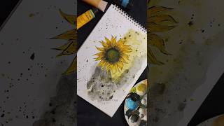 Simple and easy sunflower painting for beginners #shorts #art #tutorial #subscribe #viral #aesthetic