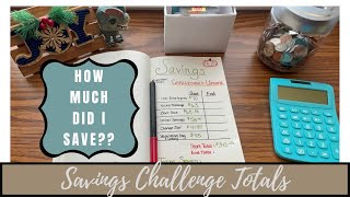 Savings Challenge Totals | Vlogmas | Dino Budgets |