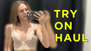 Try On Haul | Get Ready With Me | Transparent Lingerie  | See Through and No Bra