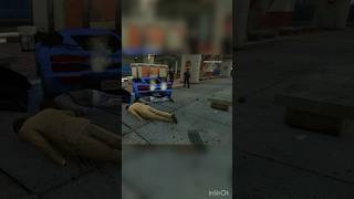 Wrecked homeless NPC with car in slow motion hilariously in front of cops in GTA! 🤣 #shorts #gta