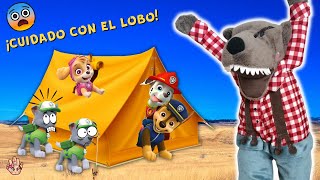 ¡NOS VAMOS DE ACAMPADA! 😨 CUIDADO con el LOBO! Paw Patrol en español