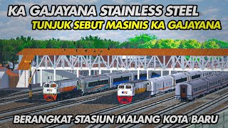 REAL BANGET MIRIP DINAS ASLINYA‼️Dinas KA Gajayana Berangkat Stasiun Malang|trainz simulator android