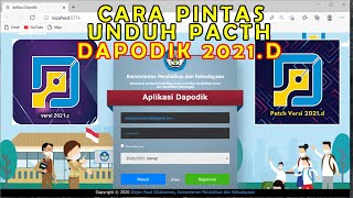 Cara Mudah Instal Patch Dapodik Versi 2021.d