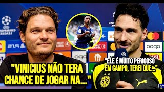 🚨EITA! Olha o que o TÉCNICO DO BORUSSIA e o MATS HUMMELS falou de VINICIUS JUNIOR!