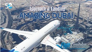 APPROACH AND LANDING AT DUBAI | GARUDA INDONESIA | FBW A32NX | MICROSOFT FLIGHT SIMULATOR 2020