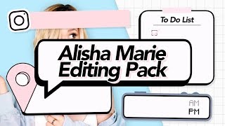 HUGE ALISHA MARIE VLOGS EDITING PACK!!