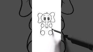 Drawing an elephant | art for beginners #pencil_drawing #pencilart #pencildrawing #elephantdrawing